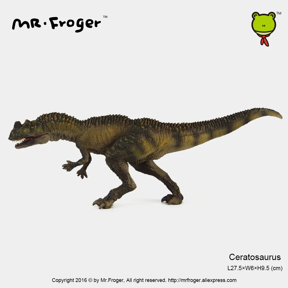 Mr.Froger Ceratosaurus модель игрушечный динозавр животное зоопарк Юрского периода