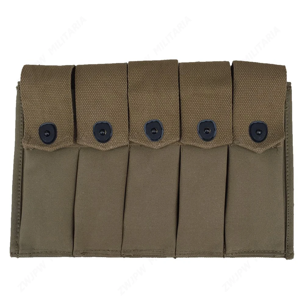 Buy WW2 US ARMY USMC THOMPSON 5 CELL MAGAZINE POUCH US
