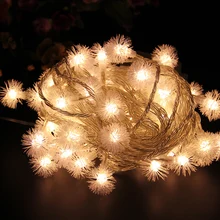 Luces Navidad 10 м 100 светодиодные гирлянды Edelweiss пушистый снежный шар Одуванчик рождественские Звездные огни украшение для вечеринки лампа