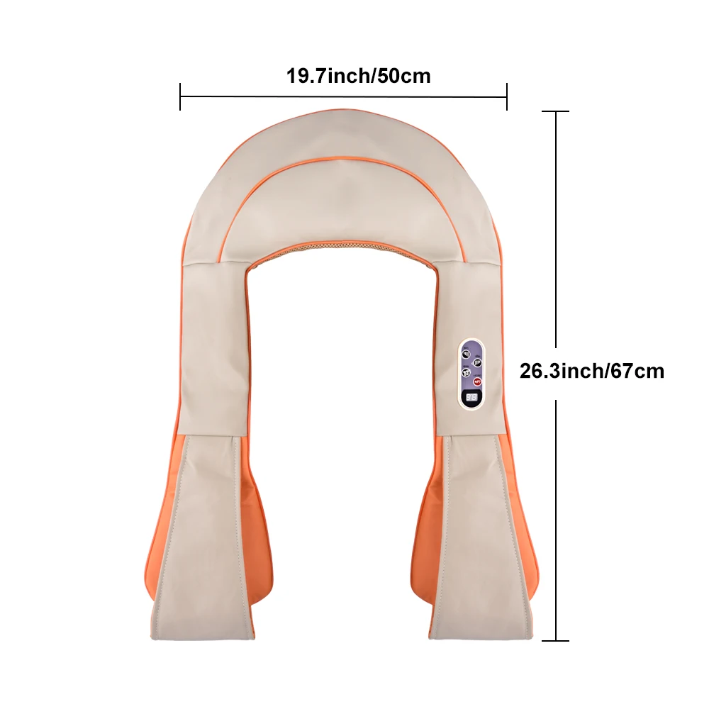 Relaxamento do Corpo Forma Shiatsu Elétrica Volta Pescoço Ombro Corpo Massageador Infravermelho Batendo Massagem Casa Xale u 6 U forma shiatsu elétrica volta pescoço ombro