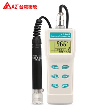 

AZ8403 Oxygen analyzer meter Oxygen calibration and temperature compensation Portable dissolved oxygen meter With electrolyte