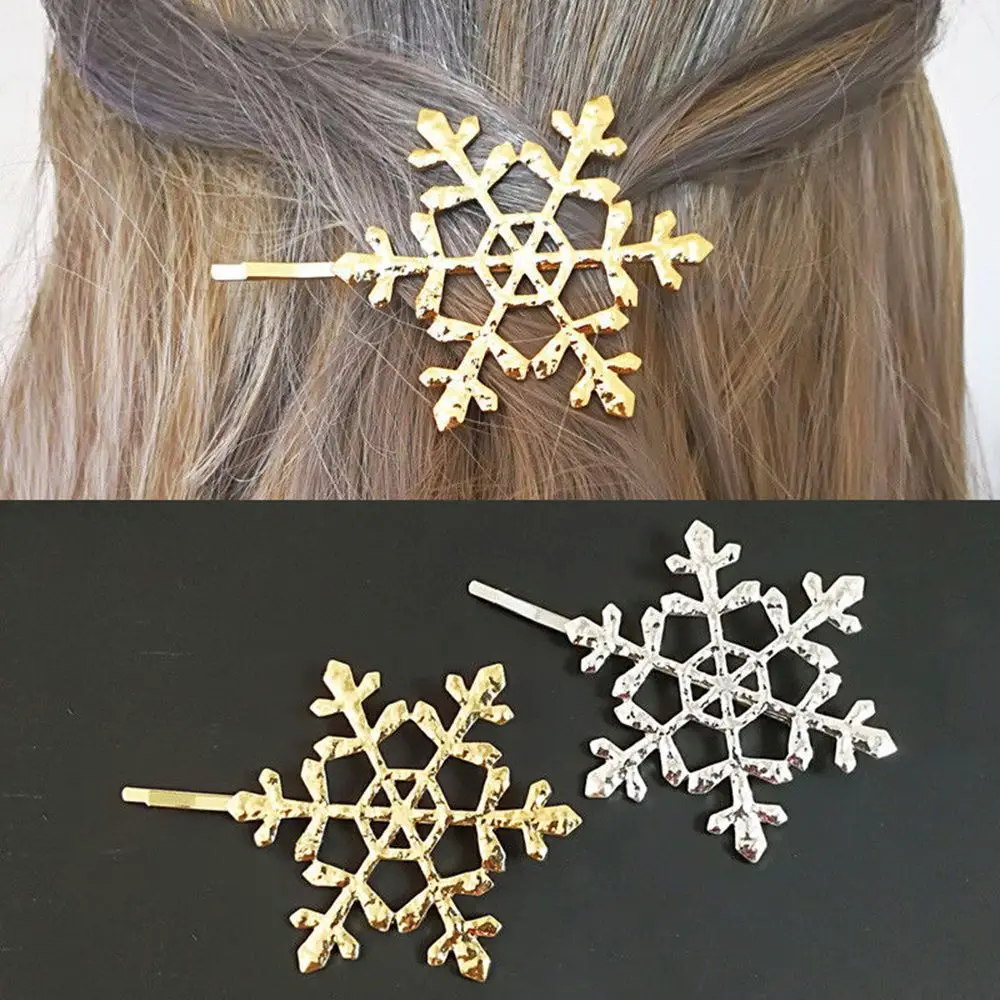 

1PC Hollow Snowflake Hair Pin Hair Clip Hairpin Women Girls Fashion Jewelry Hair Styling Tools Hair Accessories