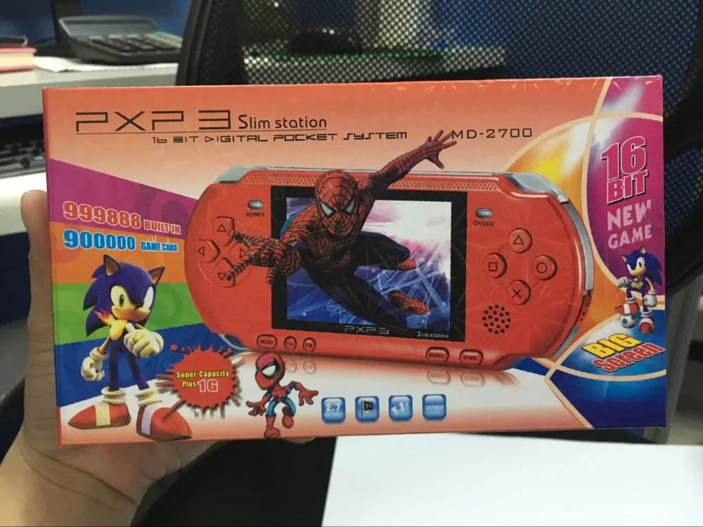 Новый 16 бит ручной видеоигры плеер портативная игровая приставка в PXP3 игровой