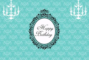 

Vinyl green color happy birthday newborn children Photography Background Party Photo Backdrop baby photography backdrops G-1040