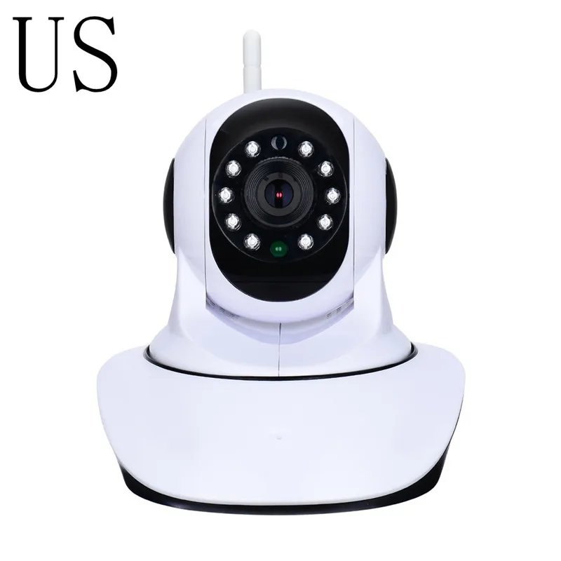 

1280*720 HD Wireless WiFi IP Camera Household Baby Monitor TF Card Record Audio Video Surveillance Camera 5V 1.5A US Plug