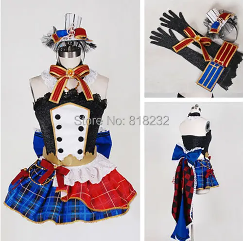 Женское платье топ без рукавов Love Live School Idol Project Tojo Nozomi Униформа аниме костюмы для