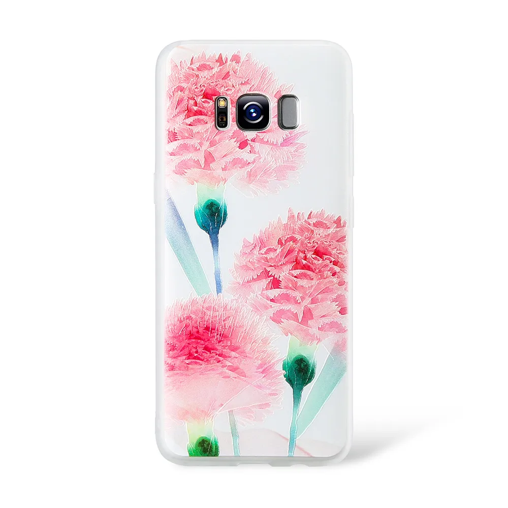 Kisscase чехол для самсунг Galaxy A3 A5 A7 A8 плюс 3D выбивает цветок мягкий чехол для самсунг S8 S9 плюс S7 край крышки чехол на самсунг j3 a5 S8 S9 S7 - Цвет: 3