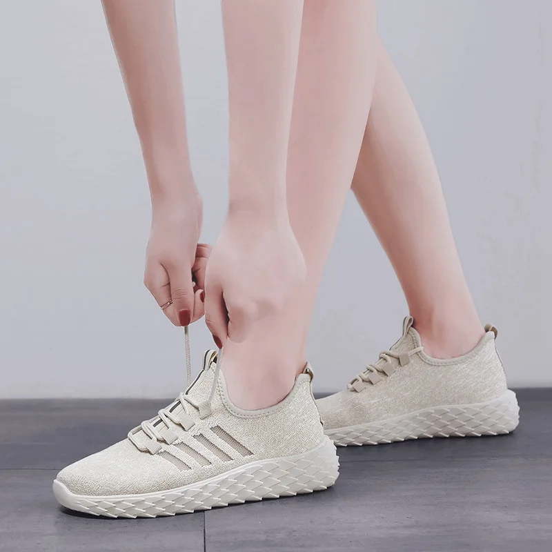 

women sneakers platform 2019 spring women sneakers Women Low-top Lace-up Casual Shoes Sneakers