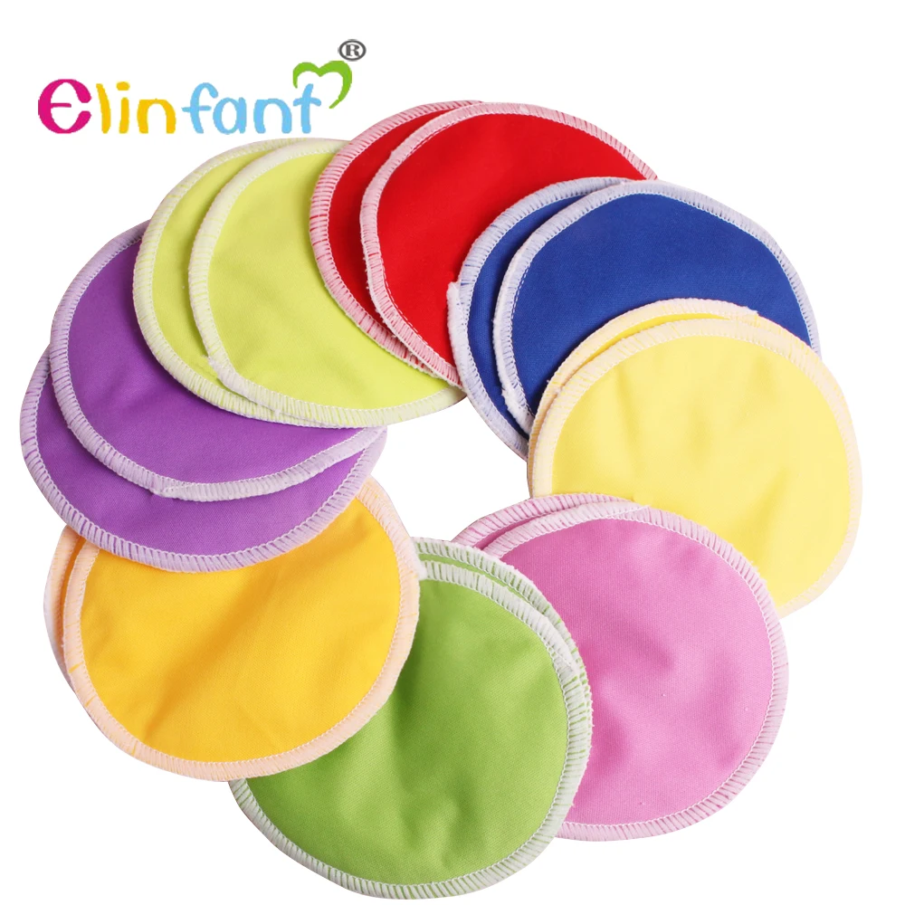 

Elinfant healthy mama cloth pad round pul bamboo breast feeding pads nursing pad resuable washable factory wholesale selling