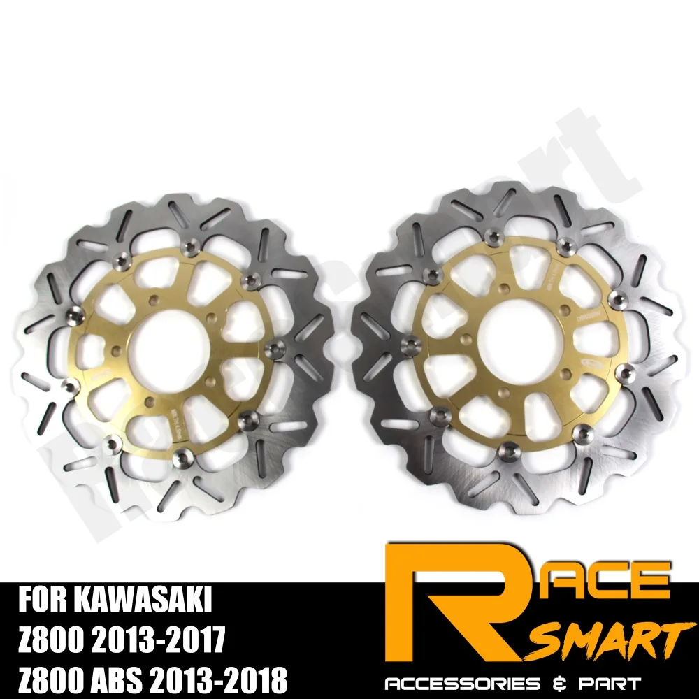 

Motorcycle CNC Front Brake Disks Discs Stainless Steel Brake Rotor For KAWASAKI Z800 2013 - 2017 ABS 2013 - 2018 Z-800 Z 800ABS