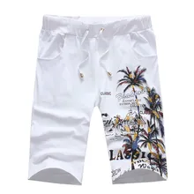 Летние модные новые мужские повседневные бутик стрейч талии прямые шорты/мужские свободные цветочные шорты