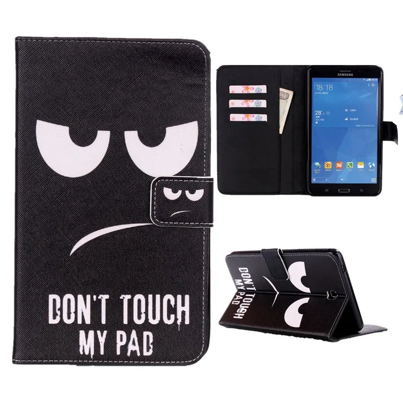 Smart Case For Samsung Galaxy Tab 4 7.0 T230 T231 T235 Cover Cartoon Tower PU Leather Silicone Stand Wallet Flip Tablet Cases  (6)
