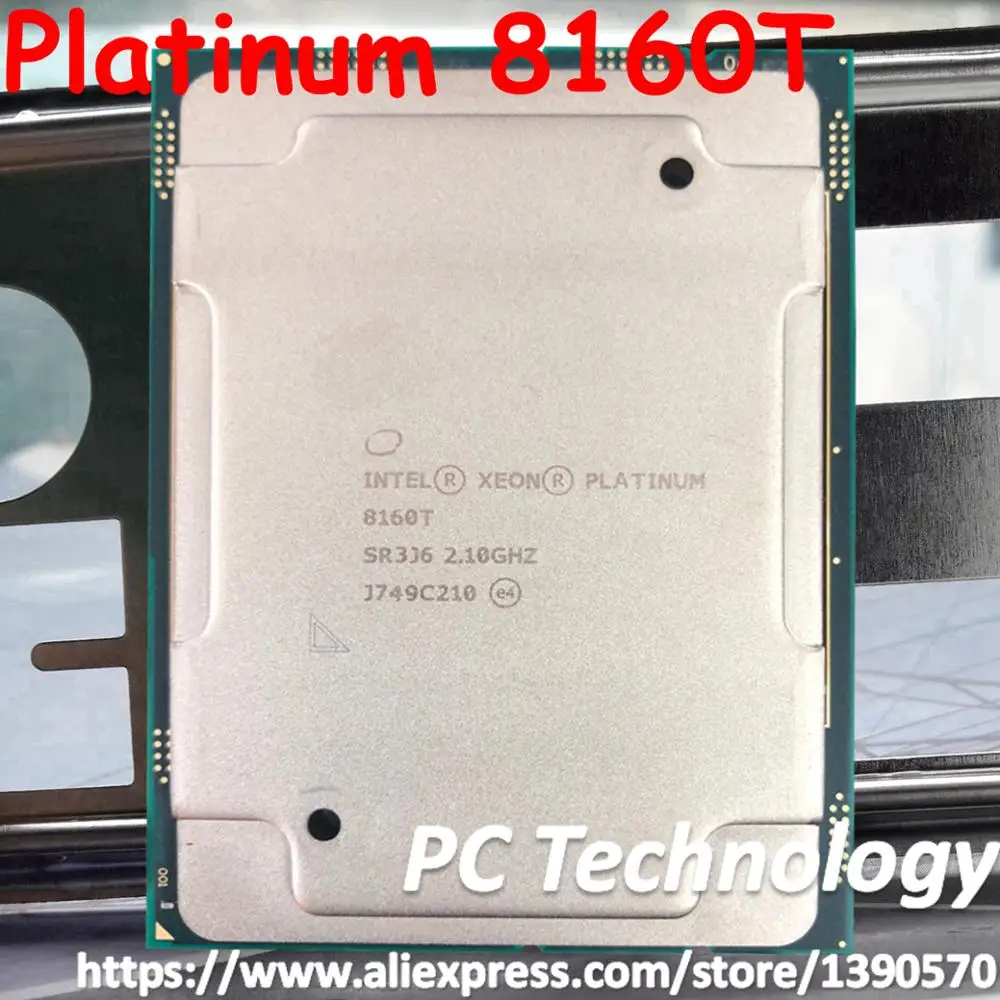 Оригинальный процессор Intel Xeon Platinum 8160T QS Platinum8160T 33 Мб кэш-памяти 2 10 ГГц 24 ядра 150 Вт