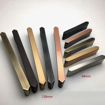 

2Pcs 64mm 128mm Brushed Zinc Alloy Furniture Kitchen Cupboard Closet Cabinet Pull Handle Newly Design