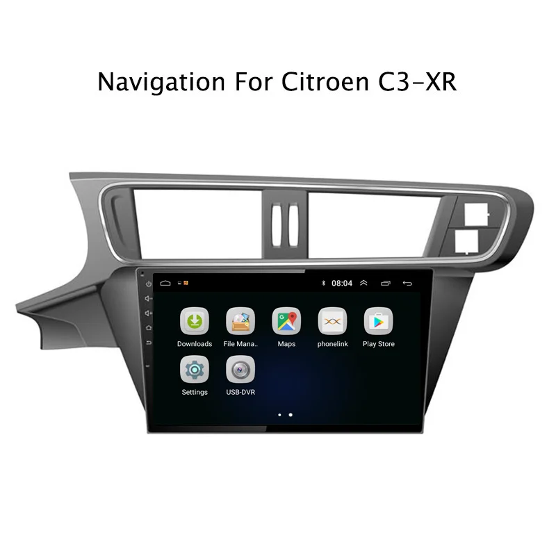 Ectwodvd 9 &quotAndroid 8 1 автомобильный DVD плеер gps навигация для Citroen C3 XR Радио