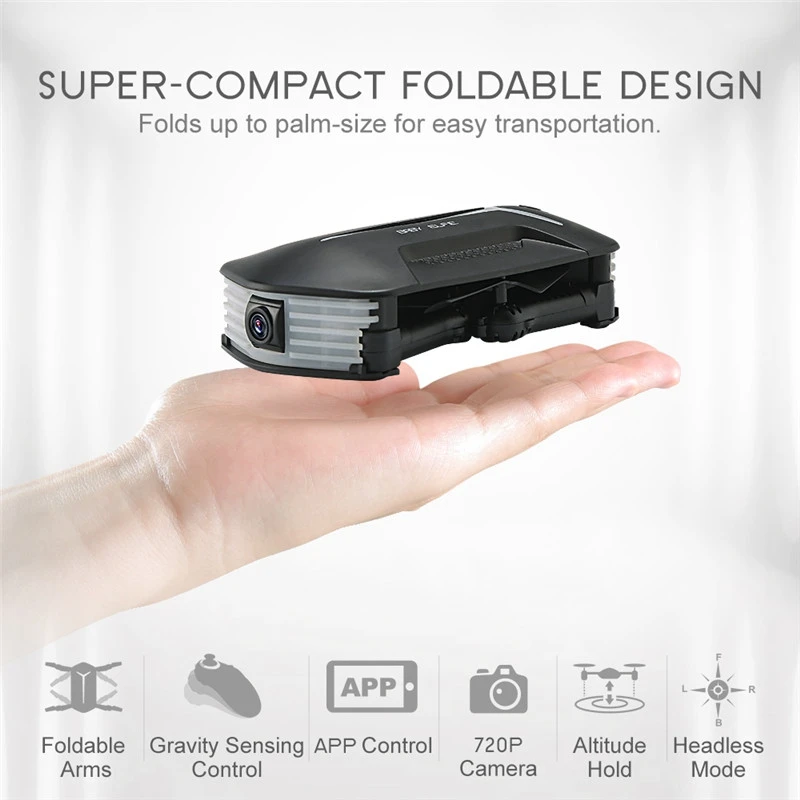  JJRC JJR/C H37 Mini Baby Elfie Selfie 720P WIFI FPV With Altitude Hold Headless Mode Foldable RC Dr
