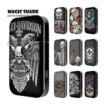 

Magic Shark Cool Punk Skull Skeleton Black Stereo 2.5D Cover Case Sticker Wrap Film for AURORA PLAY