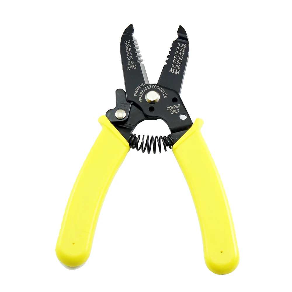 WL-5023 20-30 AWG 165mm SK7 Stainless Steel Decrustation Plier Cable Wire Stripper (4)