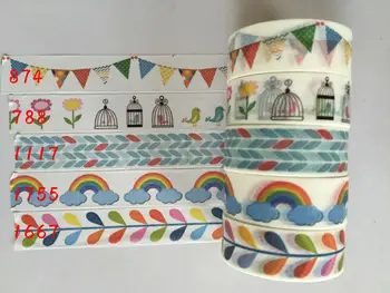 

2291 patterns High quality japanese masking adhesive tape ,Scrapbook.mix patterns jiataihe washi tape 500pcs/Lot free shipping