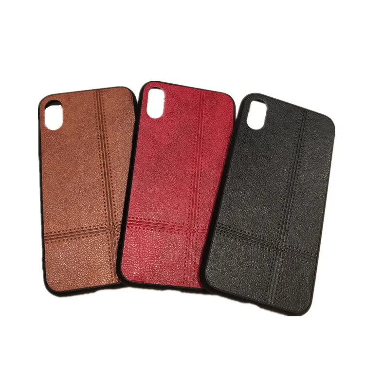 Luxury Leather Material Phone Case For iPhone X Xs Soft TPU Cover 8 6 6s 7 Plus Protective Men phone |