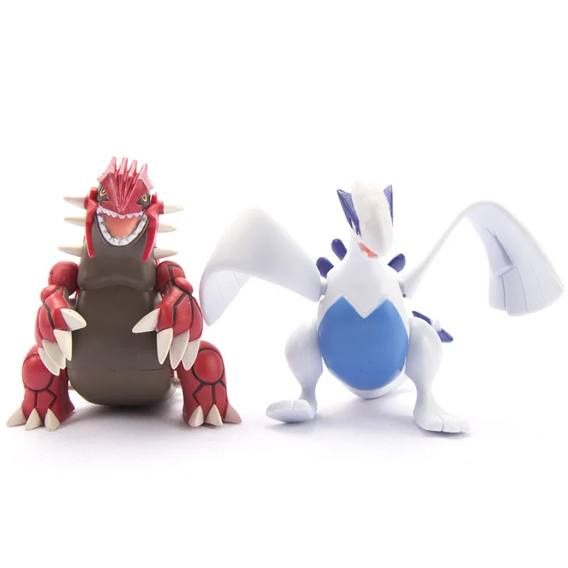 

TAKARA TOMY POKEMON Anime Groudon Lugia Figure Model Collections Cartoon Action Figure Toys Kids Gifts Model OPP Bags 8cm