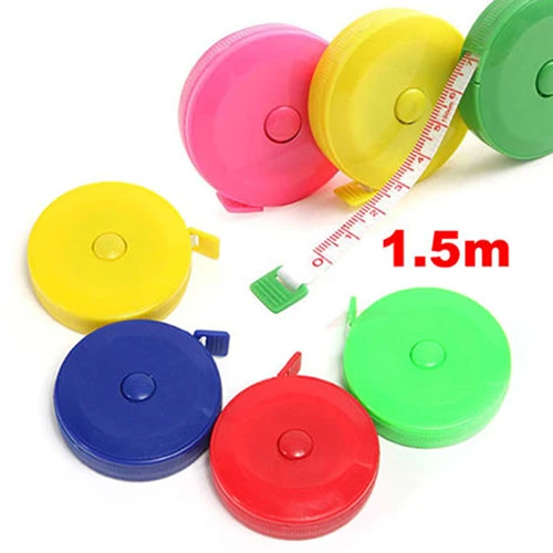 

1 Pc Retractable Ruler Tape Measure Sewing Cloth Dieting Tailor 1.5m 150cm
