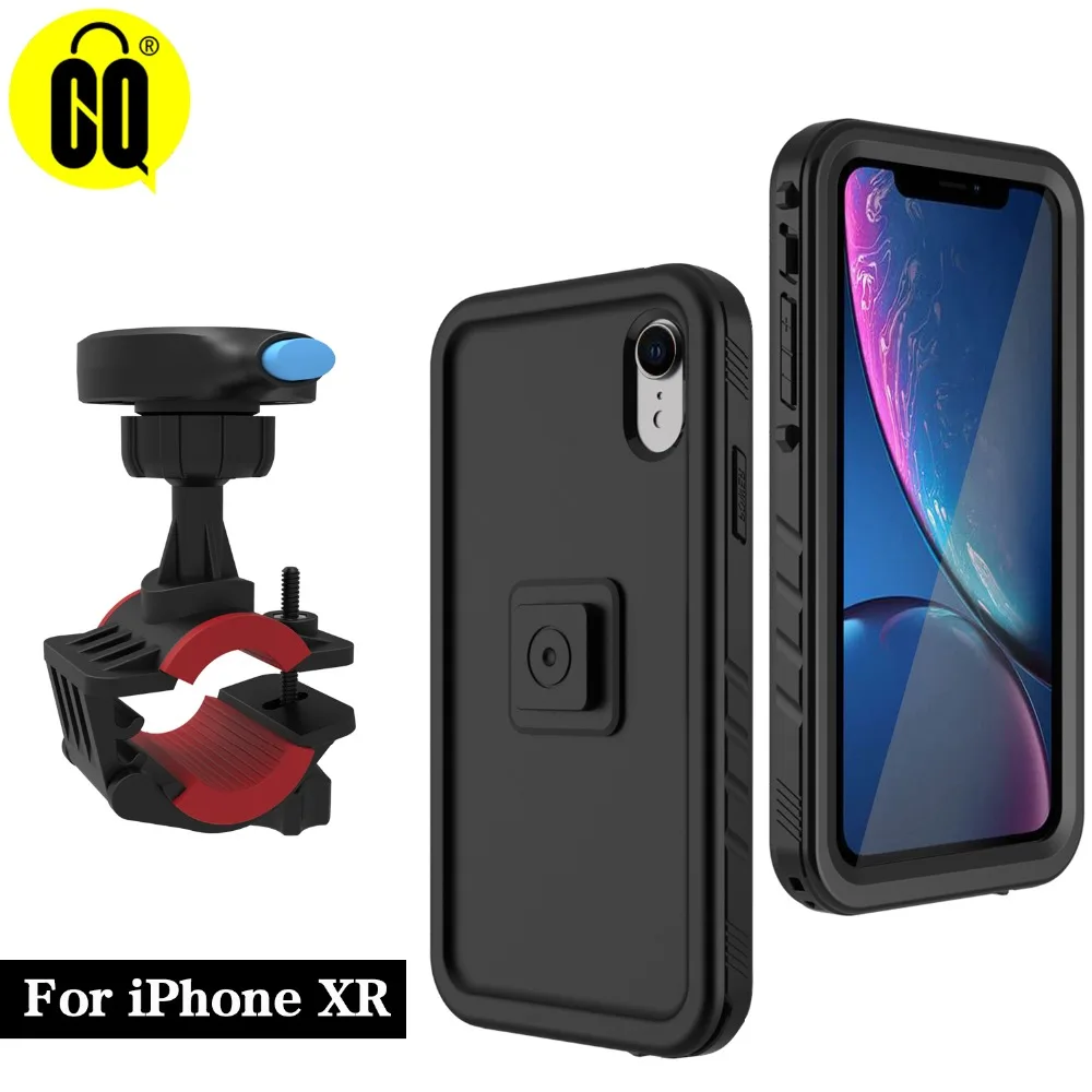 Bike phone holder Motorcycle GPS Handlebar Bicycle phone stand Mount for iPhone XR Shockproof Case 360 Rotate (4)