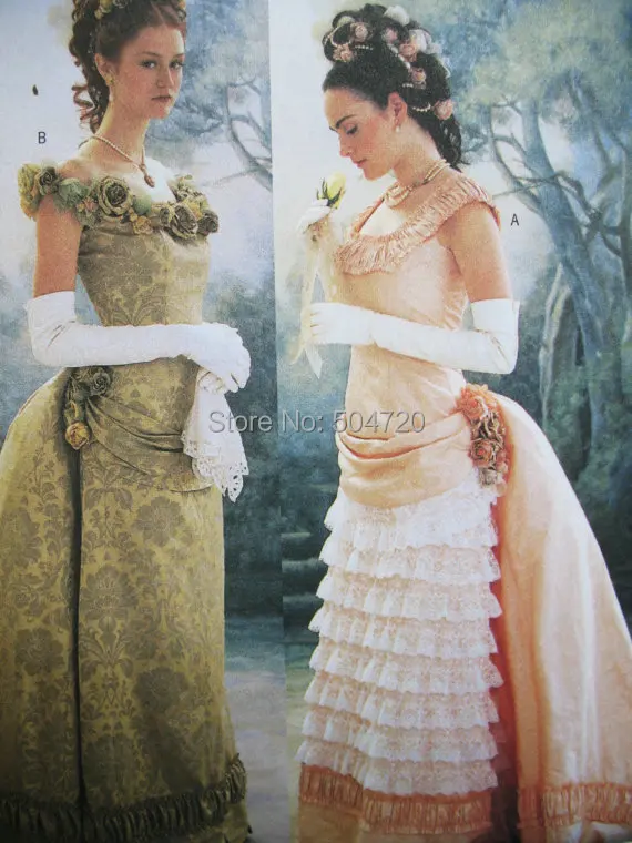 

Custom madeR-494 Custom Made 1860S Civil War Gothic lolita Wedding Dress/Victorian dresses/Renaissance dress Vintage Costumes