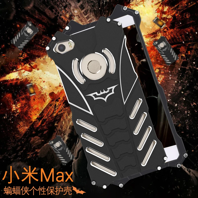 imágenes para R-just batman case xiaomi mi max armadura a prueba de golpes de metal cnc anodizado de aluminio cáscara protectora del teléfono case para xiaomi max imágenes para R-just batman case xiaomi mi max armadura a prueba de golpes de metal cnc anodizado de aluminio cáscara protectora del teléfono case para xiaomi max