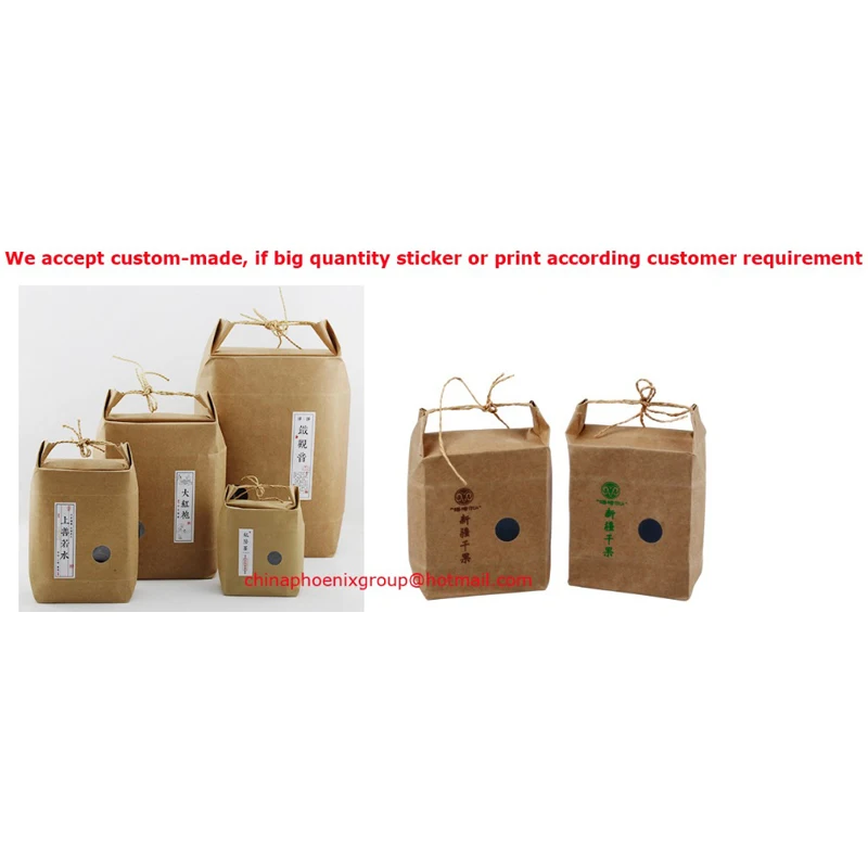 de papel de arroz con cremallera ventana, embalaje de papel kraft para bodas, 10 tamaños de piezas L9 x W5 x H11cm, envío _ AliExpress Mobile