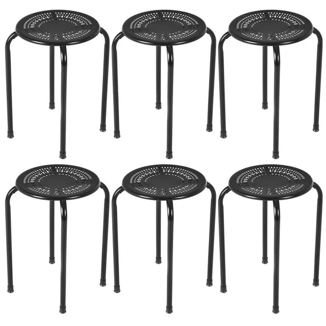 Best Offers Goplus Set of 6 Stackable Metal Stool Set Daisy Backless Round Top Kitchen Dining Stools Pink Living Room Chairs New HW57883 Best Offers Goplus Set of 6 Stackable Metal Stool Set Daisy Backless Round Top Kitchen Dining Stools Pink Living Room Chairs New HW57883