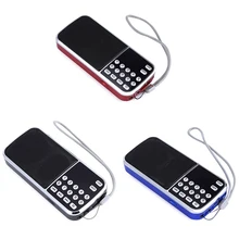 FM радио цифровое аудио музыкальный плеер с динамиком светодиодный фонарик MP3 плеер сабвуфер стерео бас-гитара с TF USB AUX громкий Динамик