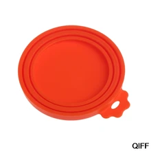 Кормов для домашних животных силиконовая крышка для хранения собак кошек жестяная крышка многоразовая случайный цвет May06