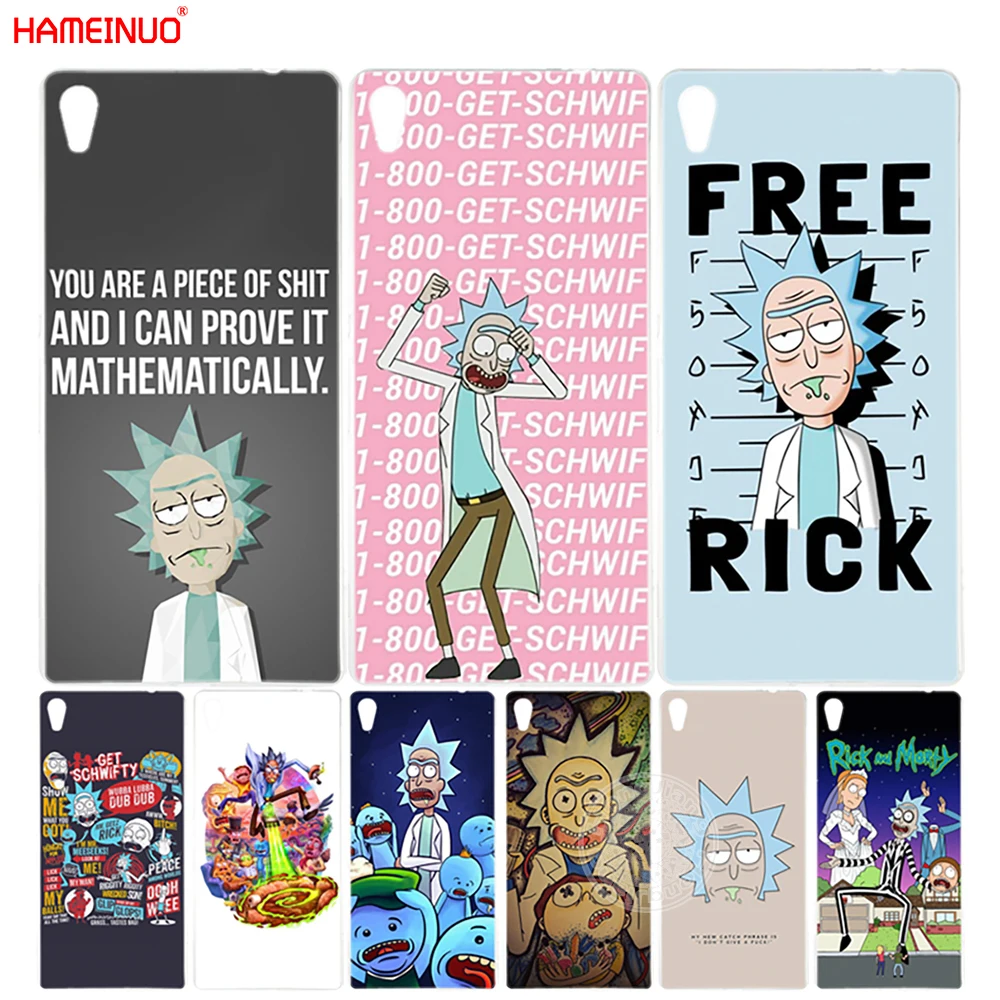 

HAMEINUO rick and morty Cover phone Case for sony xperia C6 XA1 XA ULTRA X XP L1 X compact XR/XZ/XZS PREMIUM