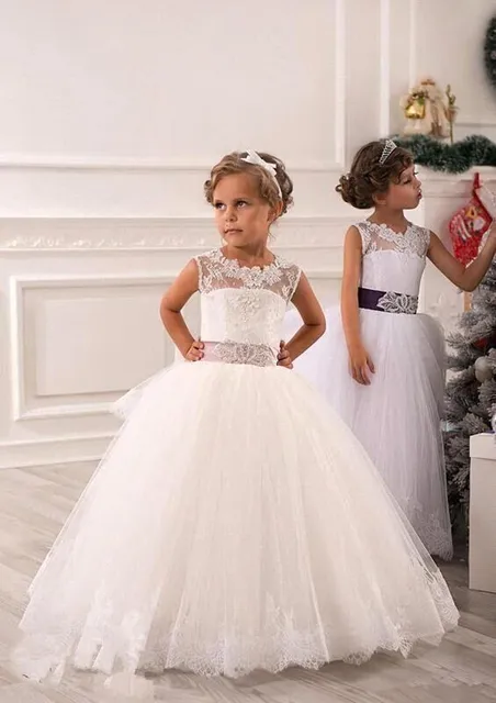 Flowers Dresses 2017 Fashion Pleat Crystal Lique Bow Flowers Dresses 2017 Fashion Pleat Crystal Lique Bow Christmas Dress New Designer Flower Gowns Free