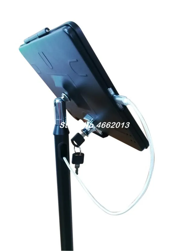 Для iPad 2/3/4/air/pro 9,7 дюймов планшет безопасности напольный стенд дисплей киоск стоящая поддержка с замком Противоугонный корпус