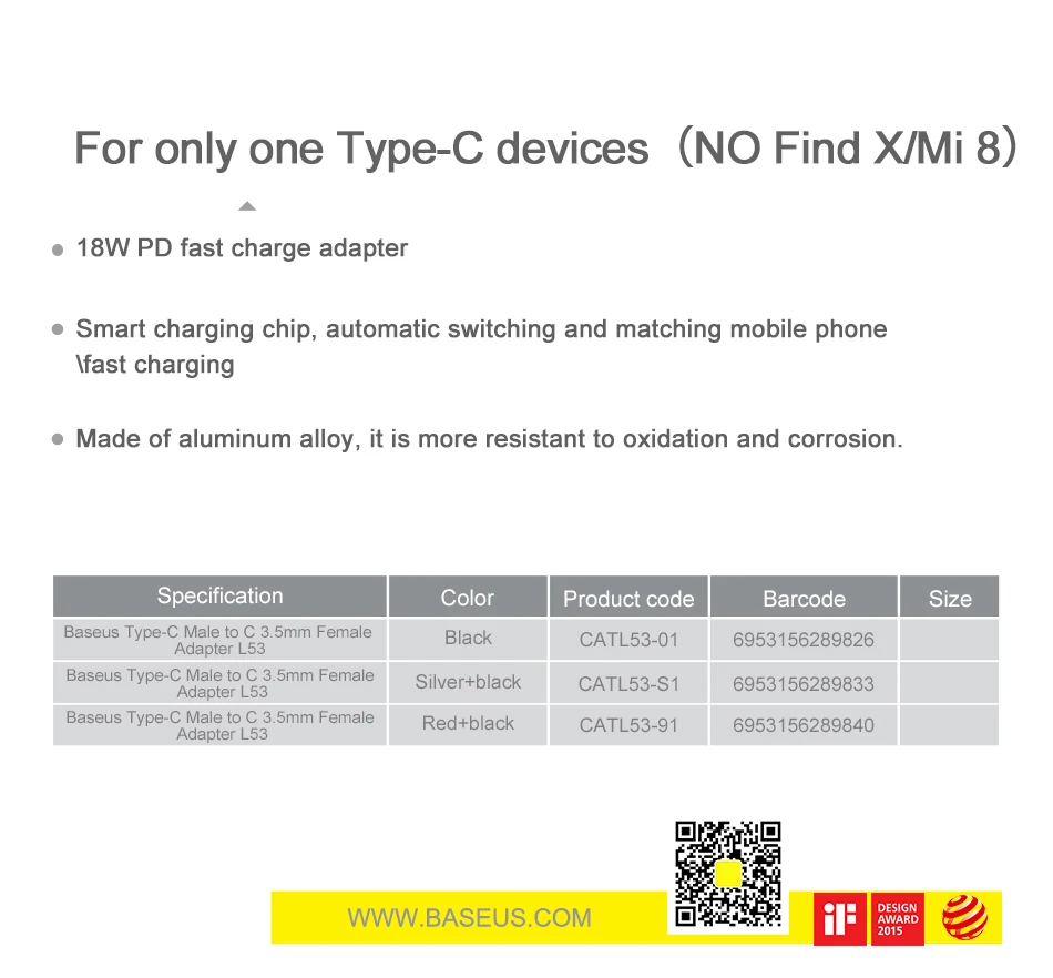 Baseus PD 18W type C адаптер для 3,5 мм Aux Jack конвертер для samsung S9 usb type C 2 в 1 Зарядка наушников адаптер для мобильного телефона