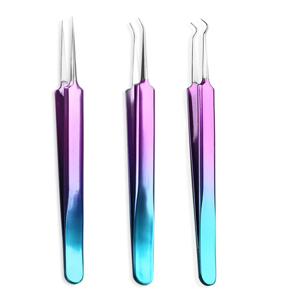 

1PC Blackhead Tweezers Blackhead Blemish Removers Point Bend Gib Head Comedone Acne Extractor Face Skin Care Tools #244853