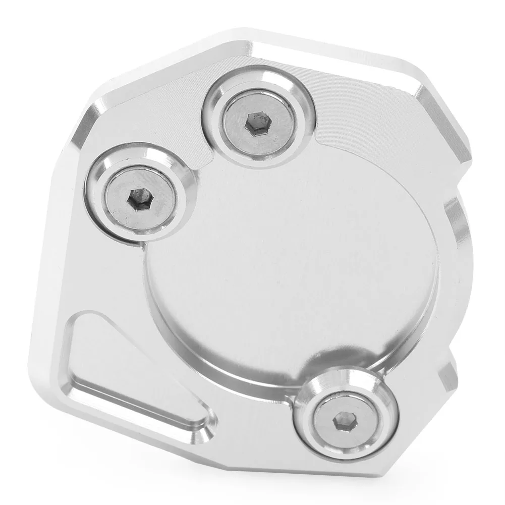 Motorbike Kickstand Foot Side Stand Extension Pad Support Plate For KTM DUKE 390 2013-& RC 390-& DUKE RC 125/200 - Цвет: Серебристый