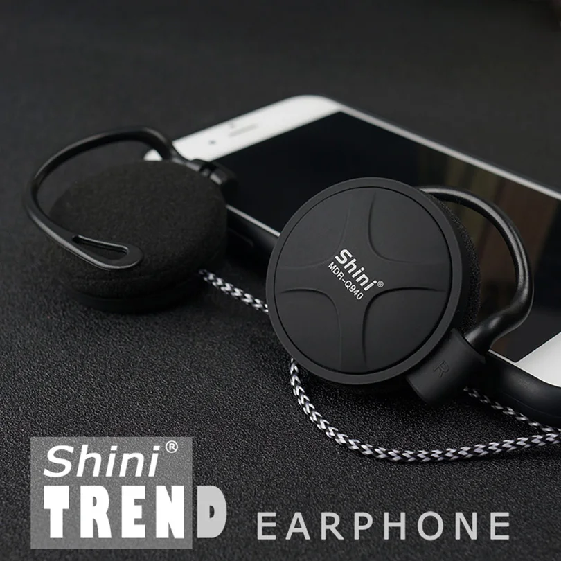 shiniQ940 бесплатная доставка наушники 3 5мм с фиксацией вокруг уха для mp3