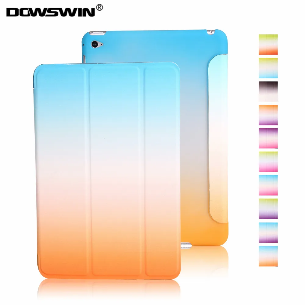 

case for ipad mini 4,dowswin pu magnetic smart wake up sleep pc back for apple ipad mini4 tablet case