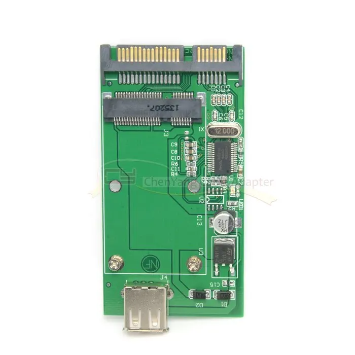 Мини msata твердотельный накопитель USB SSD 2.5 SATA двухпортовый адаптер Card для PCIe