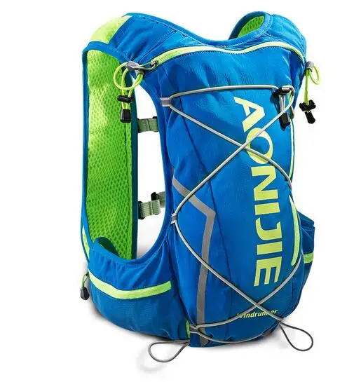 AONIJIE Men Women 10L Outdoor Bags Hiking Backpack Vest Marathon Running Cycling Backpack Optional Bottle Water Bag 