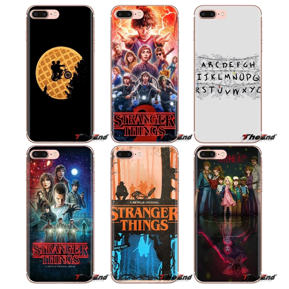 

For Huawei G7 G8 P7 P8 P9 P10 P20 P30 Lite Mini Pro P Smart Plus 2017 2018 2019 Soft Transparent Shell Covers stranger things