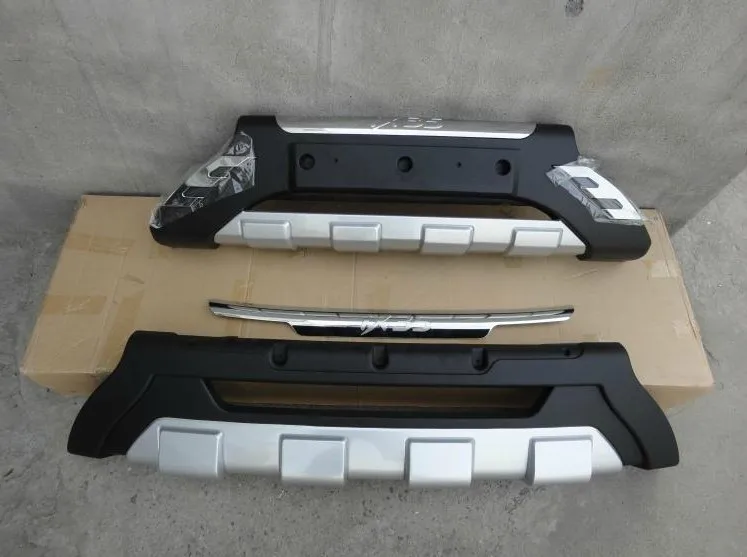 Высокое качество пластик ABS Хром Передний + задний бампер Накладка для Hyundai ix35 2010