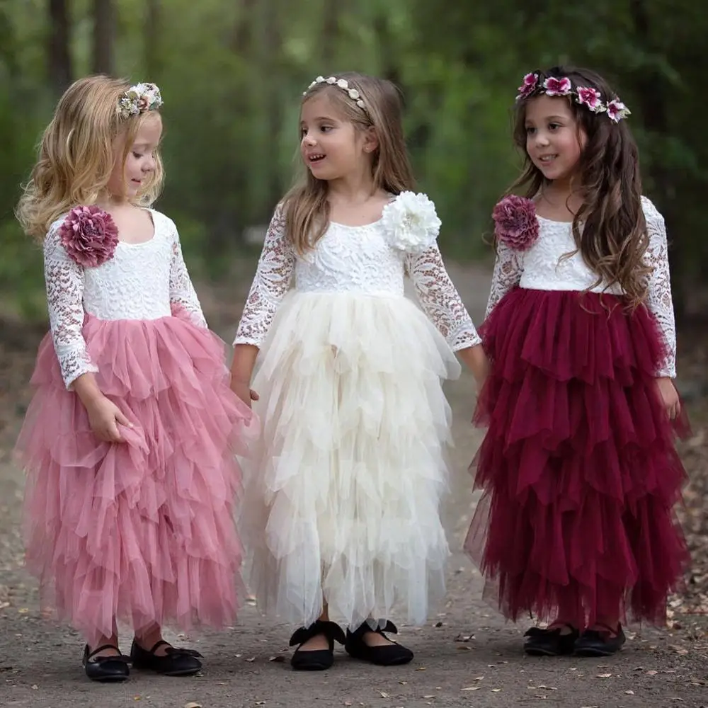 

2019 new hot little girl ceremony dress children's clothing ballet dress children's dress girl clothes party dress
