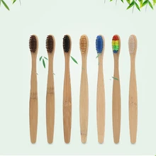 3 Шт Красочная зубная щетка для отбеливания зубов с низкой углеродистой деревянной ручкой зубная щетка для ухода за полостью рта мягкая зубная щетка со щетиной