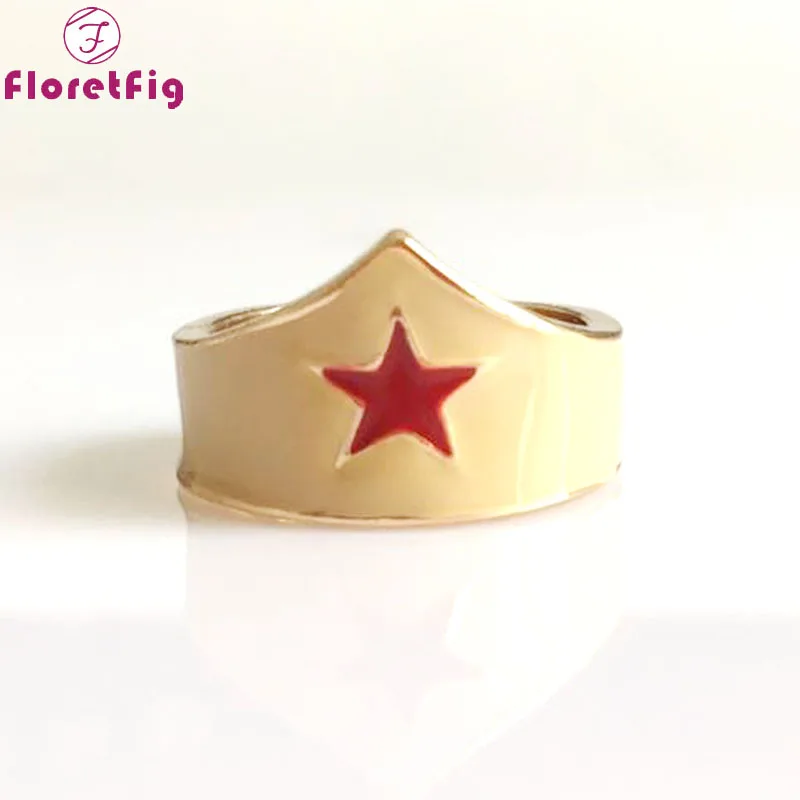 Floretfig wonder woman accessories rings cosplay movie replica jewelry