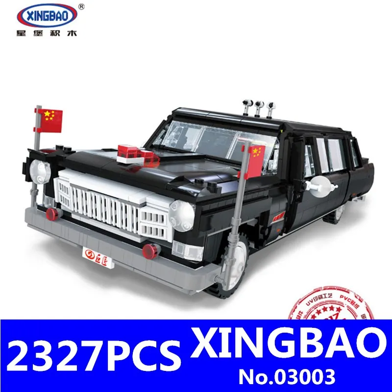 

HongQi Master Car Set Building Blocks Bricks XingBao 03003 2327Pcs Genuine Creative MOC Technic Series DIY Children Toys Model