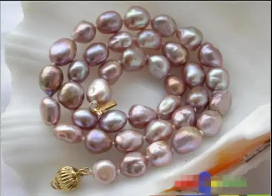 

Hot sale new Style >>>>> 17" 11mm lavender baroque freshwater pearl necklace